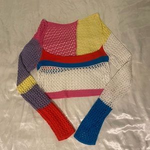 CUTE FUN COLORFUL TRENDY SWEATER 💕☀️🏖️ — SIZE M — BRAND NEW NEVER WORN!!